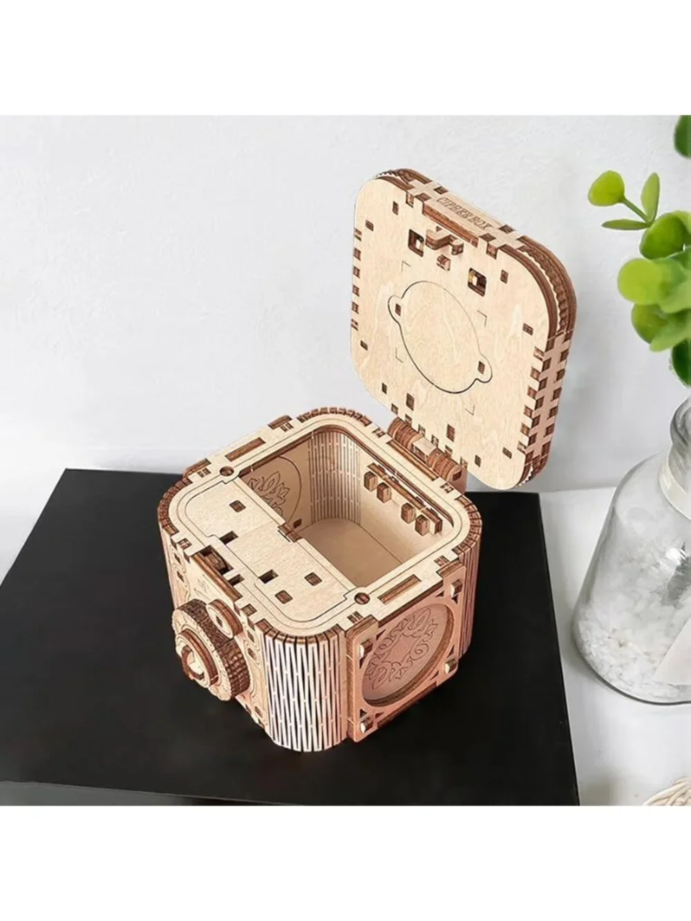 3D Adult 3D Puzzle Password Music Box for DIY Home Decor Gift Women Men 104pcs